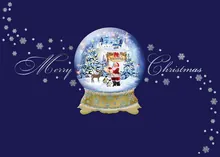 Santa Shakes it Off — santa greeting card, personalized by Best Holiday Cards