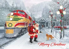 Santa's Holiday Express — christmas greeting card, personalized by Best Holiday Cards