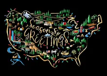 See the USA! — patriotic cards greeting card, personalized by Best Holiday Cards