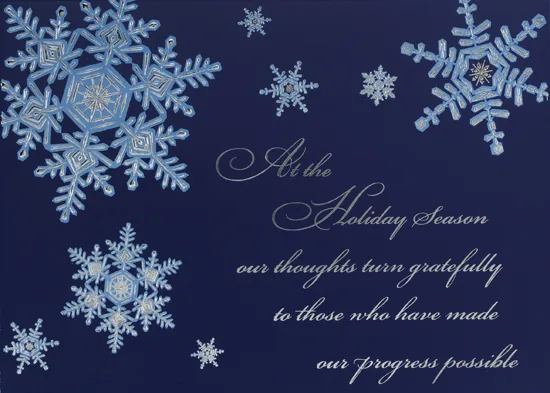 Sending Warm Wishes and Thanks — personalized business greeting card from Best Holiday Cards