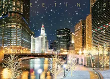 Snowy walk — us regions greetings greeting card, personalized by Best Holiday Cards