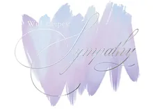 Soft Sympathy — sympathy cards greeting card, personalized by Best Holiday Cards
