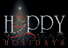 Sparkling Silver Tree — treeline greeting card, personalized by Best Holiday Cards
