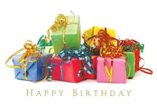 Stacked Packages — birthday cards greeting card, personalized by Best Holiday Cards