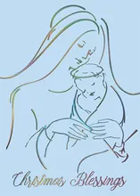 Stately Madonna &amp; Child — religious cards greeting card, personalized by Best Holiday Cards