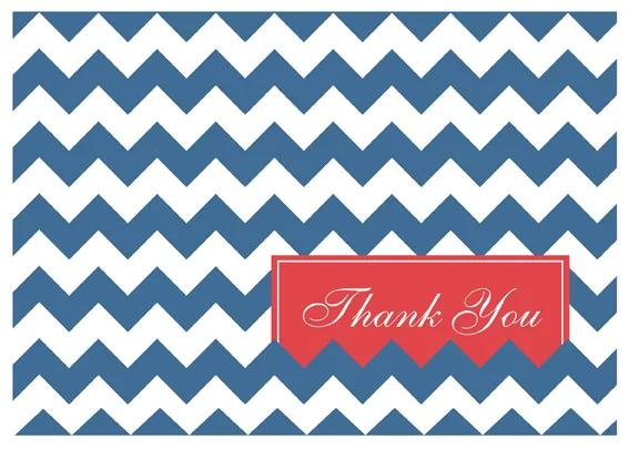 Thank you Chevron — Corporate Thank You — personalized business greeting card from Best Holiday Cards