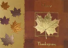 Thanksgiving Shimmer — thanksgiving cards greeting card, personalized by Best Holiday Cards