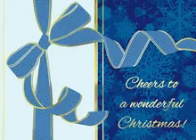 The Gift of Cheer — snowflake greeting card, personalized by Best Holiday Cards