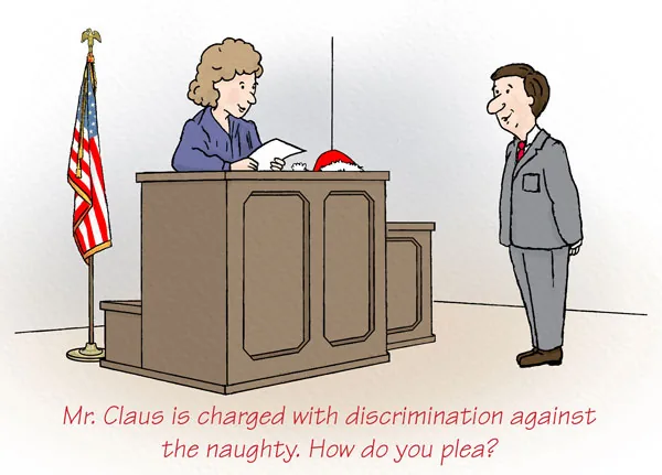 The Law Must Bend Sometimes! — Lawyer, Legal Humor — personalized business greeting card from Best Holiday Cards