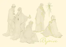 The Wise Still Seek Him — religious cards greeting card, personalized by Best Holiday Cards
