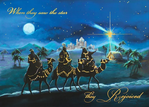 Traveling Kings — personalized business greeting card from Best Holiday Cards