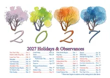 Trees of the Season — winter scene greeting card, personalized by Best Holiday Cards
