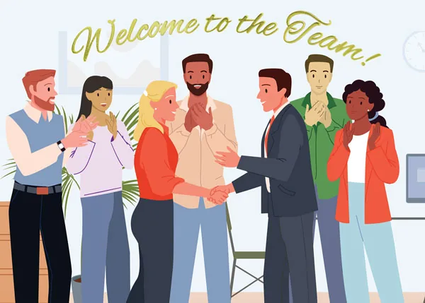 Warm Team Welcome — Welcome to the Team — personalized business greeting card from Best Holiday Cards