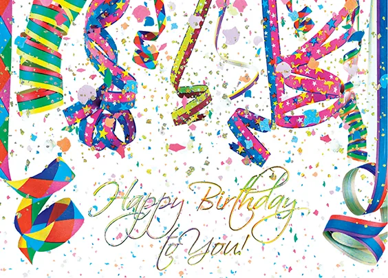 We're streaming Birthday Wishes — Birthday Greeting Card — personalized business greeting card from Best Holiday Cards