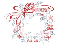 Wreath of Greetings — healthcare greeting card, personalized by Best Holiday Cards