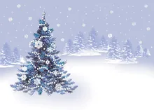 Your Choice of Caption Treeline — christmas tree greeting card, personalized by Best Holiday Cards