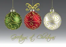 Yuletide Sentiment — ornaments greeting card, personalized by Best Holiday Cards